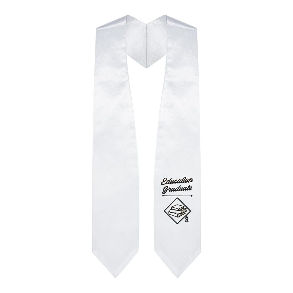 6075 Education Graduate Stole With Classic Tips Unisex Adult 62” Long